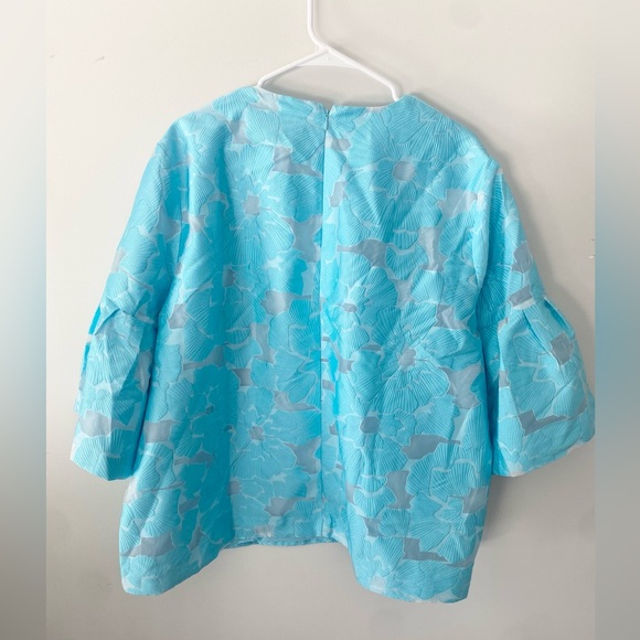 Cyan Fil Coupe Harper Bell Sleeve Blouse TUCKERNUCK New with Tags Women’s XXXL - Picture 4 of 5